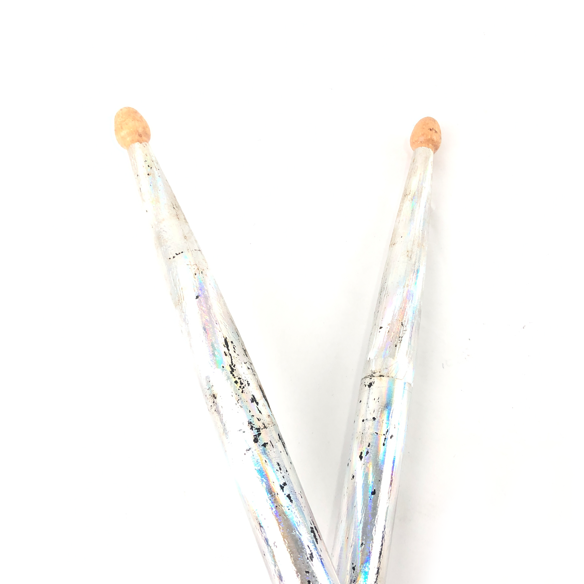 Vater VC5B-SL Sparkle Colors Wrap 5B Drumsticks (Silver)